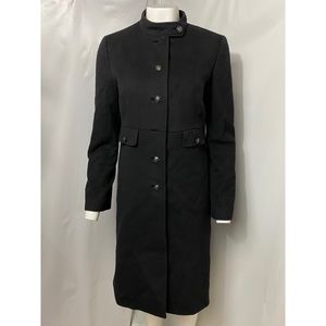 Brooks Brothers Loro Piana 100% Wool Coat Black